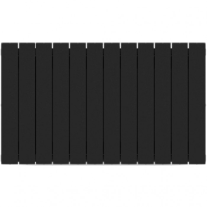 Биметаллический радиатор RIFAR SUPReMO 500, 12 секций, боковое подключение, черный