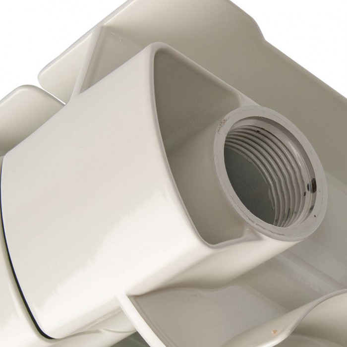 Биметаллический радиатор Global STYLE PLUS 350, 6 секций, боковое подключение, белый