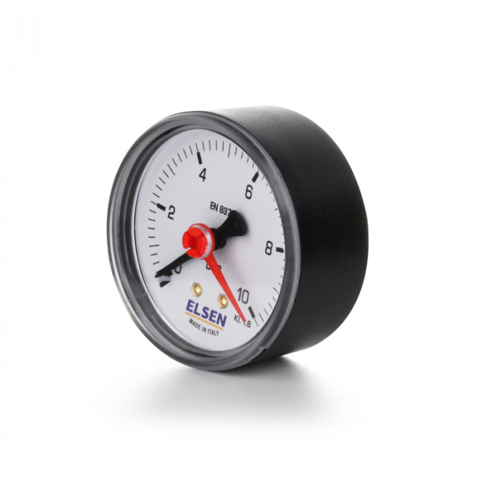 Манометр осевой, диаметр корпуса 63 мм, присоединение резьбовое Н 1/4", диапазон показаний давления