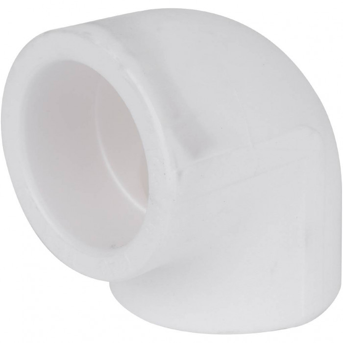 Угольник Kalde d=40 90* для полипропиленовых труб под сварку (цвет белый)