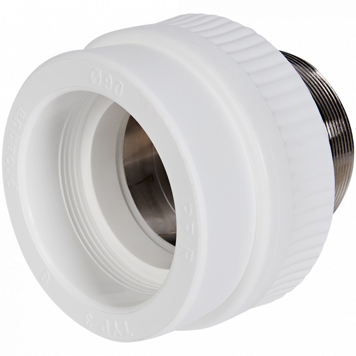 Pro Aqua PA23528 Pro Aqua d= 90-3 PP-R Муфта комбинированная под ключ НР Белая