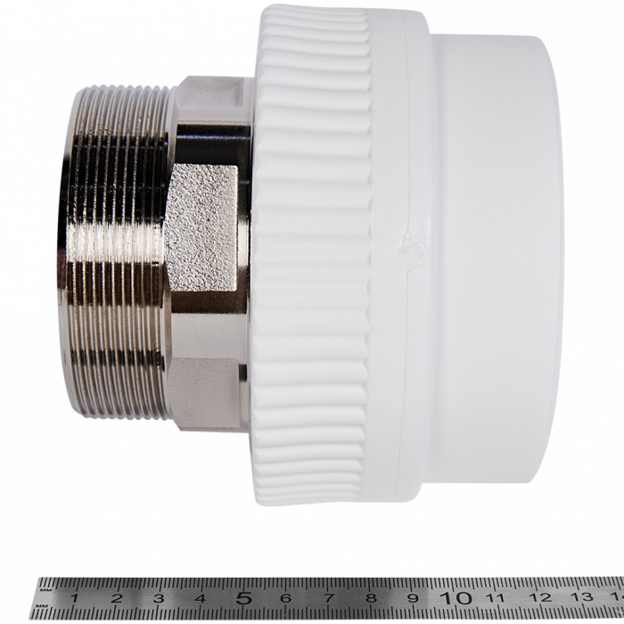 Pro Aqua PA23528 Pro Aqua d= 90-3 PP-R Муфта комбинированная под ключ НР Белая