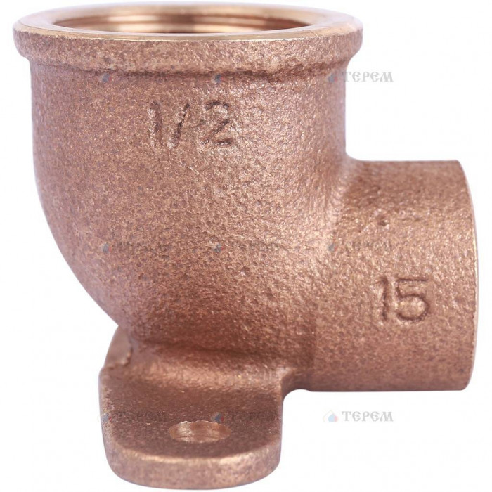 Sanha 4472g настенная водорозетка, с 2 точками крепежа, бронза 15x1/2, для медных труб под пайку