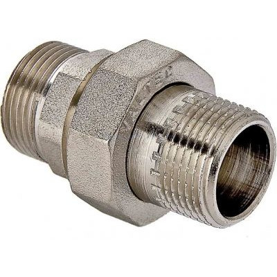 Разъемное соединение STOUT &quot;американка&quot; НР никелированное, уплотнение под гайкой o-ring кольцо 1/2&quot;