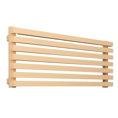 Стальной трубчатый радиатор KZTO (КЗТО) QUADRUM 40 H 2000-8 Светло-бежевый муар, 8 секций, нижнее подключение