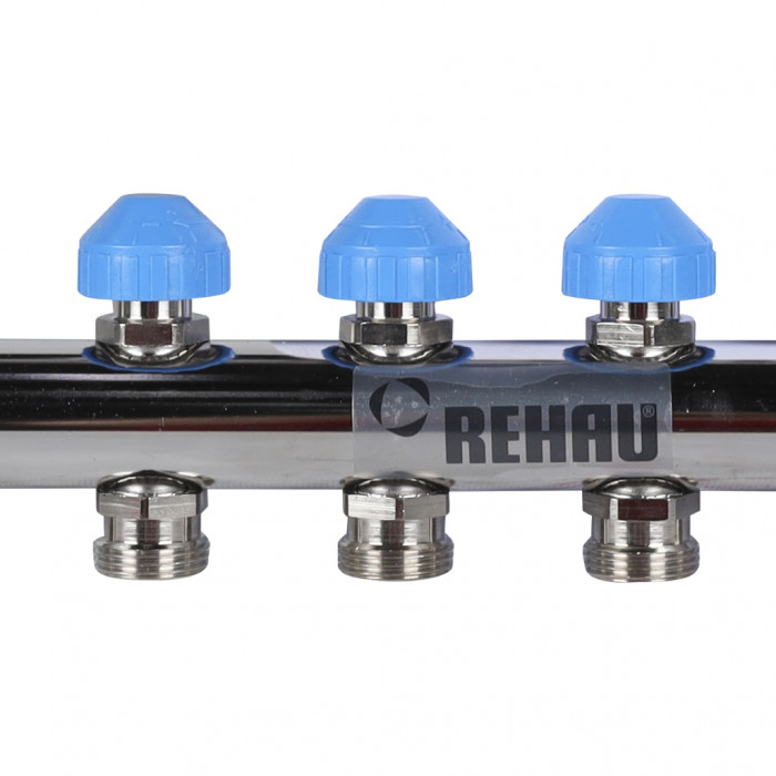 Распределительный коллектор REHAU HKV на 8 контуров нержавеющая сталь (12180811001)