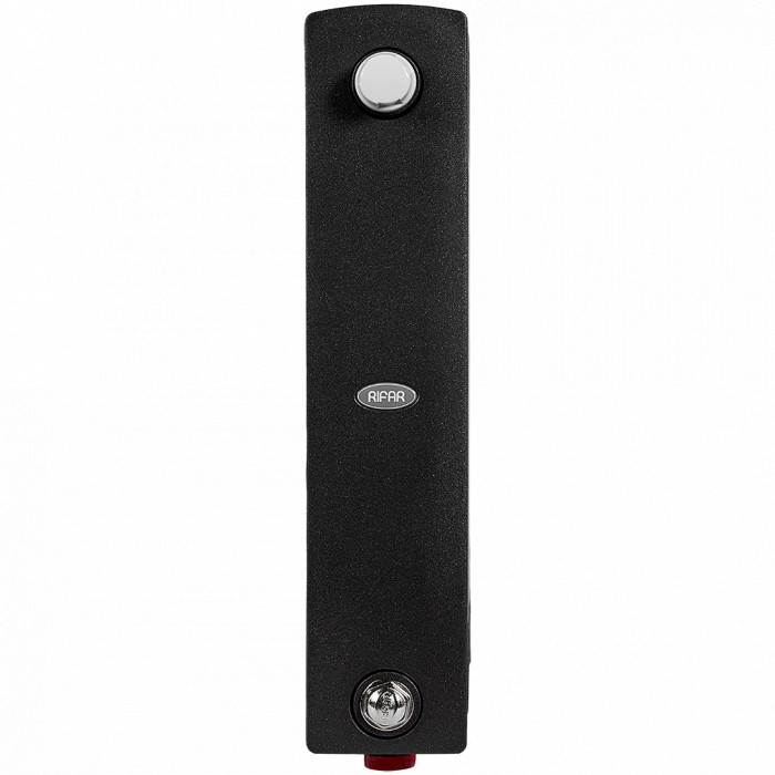 Биметаллический радиатор RIFAR SUPReMO VENTIL 350, 4 секций, нижнее правое подключение, черный