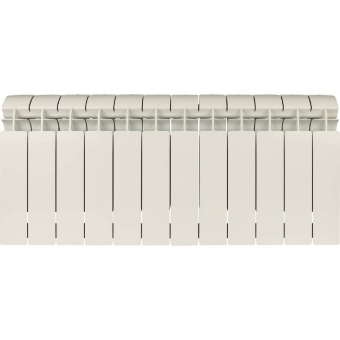 Биметаллический радиатор Global STYLE PLUS 350, 12 секций, боковое подключение, белый