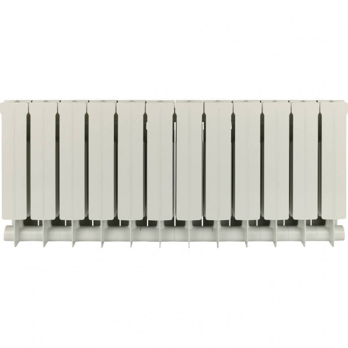 Биметаллический радиатор Global STYLE PLUS 350, 12 секций, боковое подключение, белый