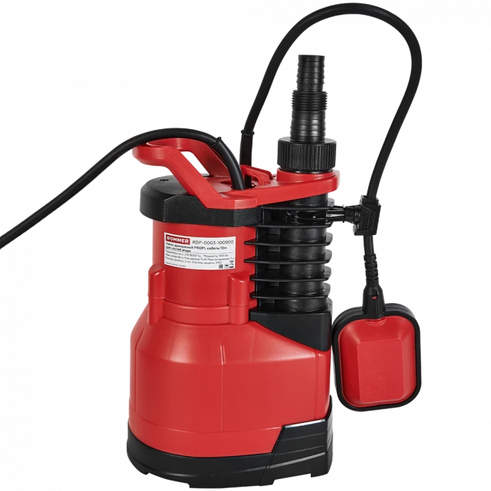 Насос дренажный ROMMER PROFI, кабель 10м, 900 Вт, для чистой воды