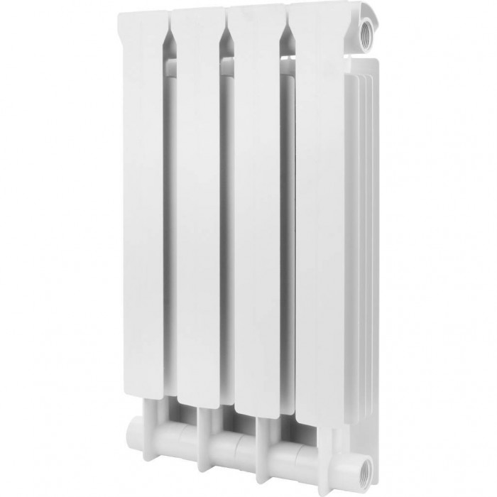 Биметаллический радиатор Global STYLE EXTRA 500, 4 секций, нижнее правое подключение, белый