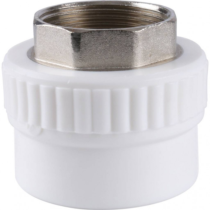 Муфта комбинированная Kalde под шестигранник (внутр. резьба, 50x1 1/2 ) для полипропиленовых труб под сварку
