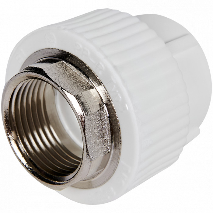 Pro Aqua PA22518P Pro Aqua d= 32-1 PP-R Муфта комбинированная под ключ ВР Белая