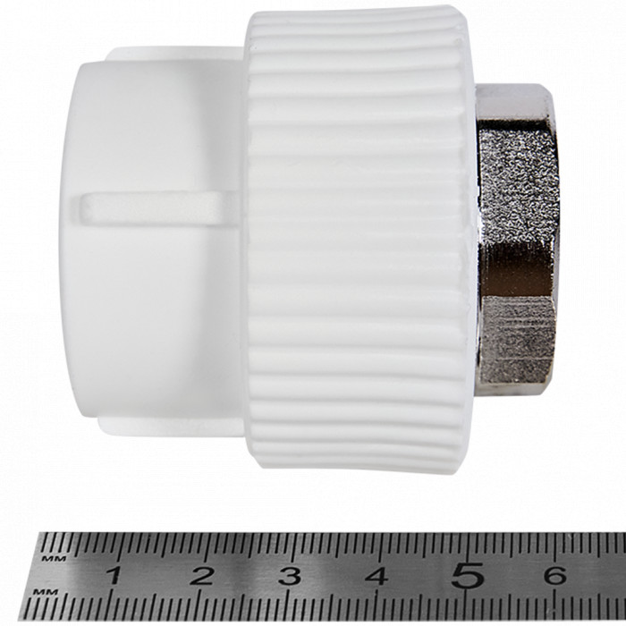 Pro Aqua PA22518P Pro Aqua d= 32-1 PP-R Муфта комбинированная под ключ ВР Белая