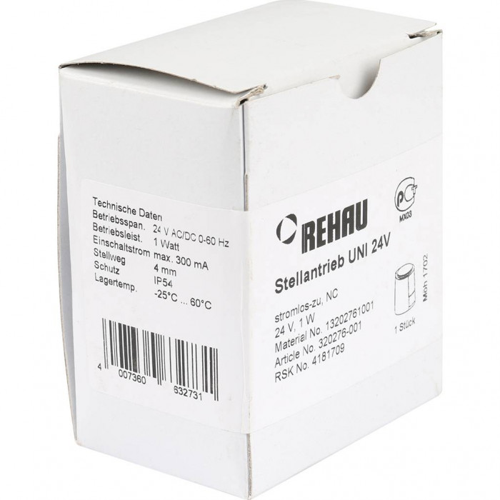 Сервопривод REHAU UNI RAUTHERM S, 24 В