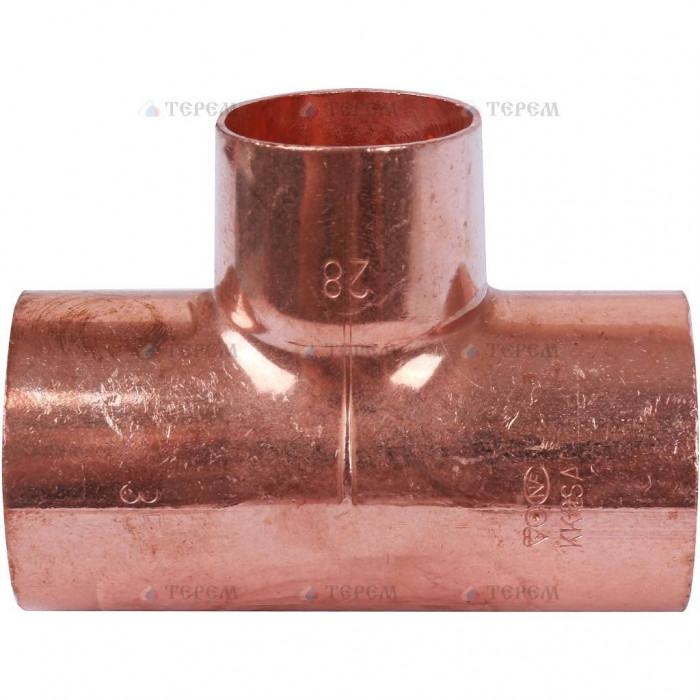 Sanha 5130 тройник ВП, медь 35x28x35, для медных труб под пайку