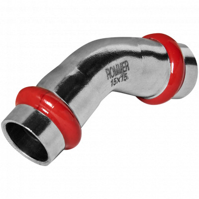 ROMMER RSS-0005-000015 ROMMER Угольник 45°-ВПр, 15, из нержавеющей стали прессовой