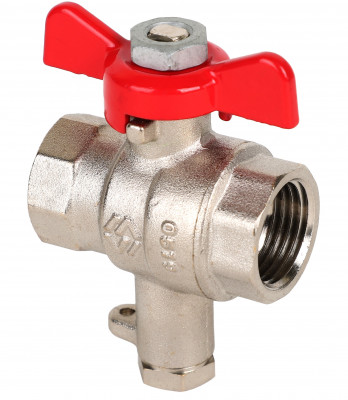 Кран для подключения термодатчика MVI 3/4&quot; x 9 мм, бабочка