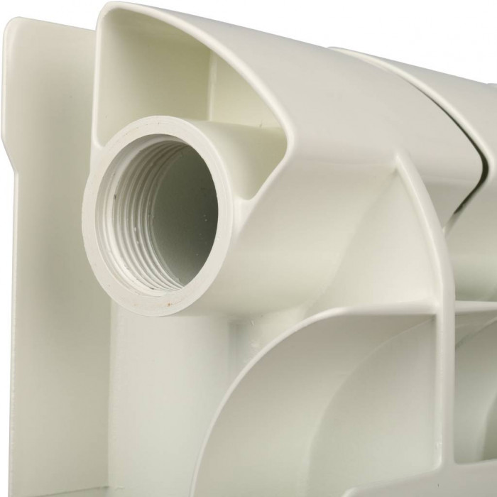 Биметаллический радиатор Global STYLE PLUS 350, 8 секций, боковое подключение, белый