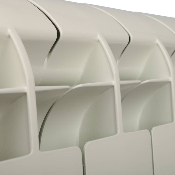 Биметаллический радиатор Global STYLE PLUS 350, 8 секций, боковое подключение, белый