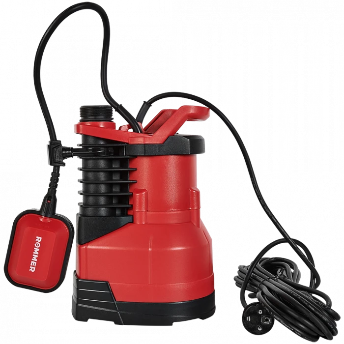 Насос дренажный ROMMER PROFI, кабель 10м, 750 Вт, для чистой воды