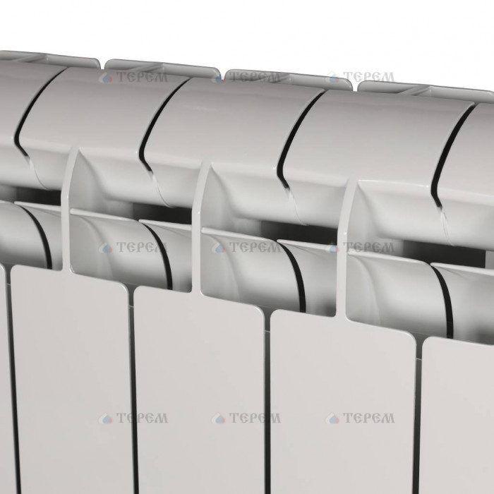 Биметаллический радиатор Global STYLE PLUS 350, 14 секций, боковое подключение, белый