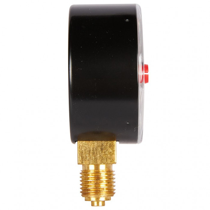 RIM-0008-500408 Манометр ROMMER радиальный с указателем предела. Корпус Dn 50 мм 1/4 , 0...4 бар, кл.2.5