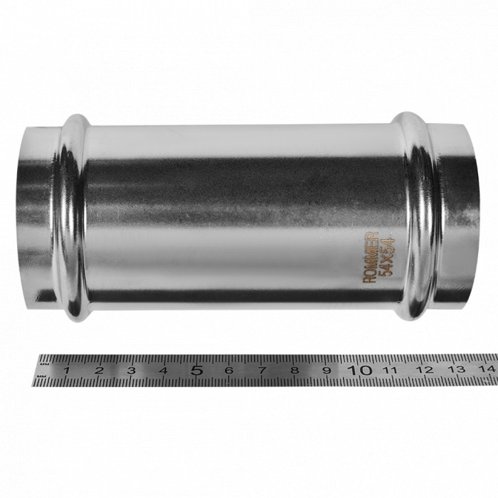 ROMMER RSS-0019-000054 Муфта надвижная, 54, из нержавеющей стали прессовой