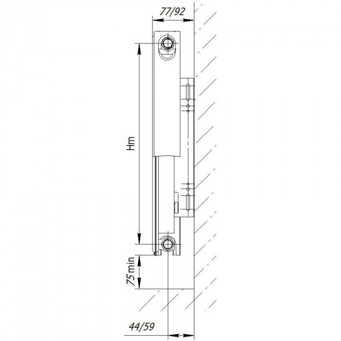 Стальной панельный радиатор AXIS 11 500 x 1200 Classic, боковое подключение