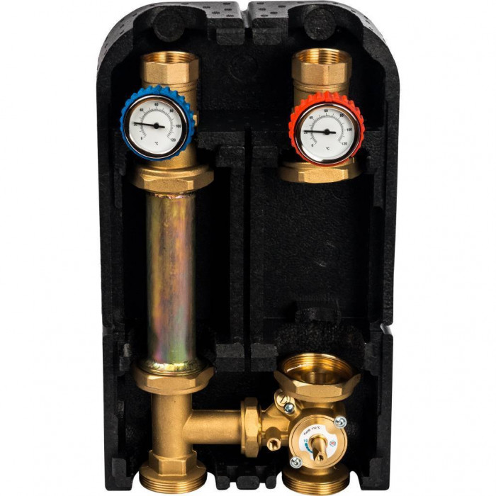 STOUT Насосная группа с 3-ходовым приводным смесителем 1 1/4" без насоса DN 32, 39 kW[DT10°C]