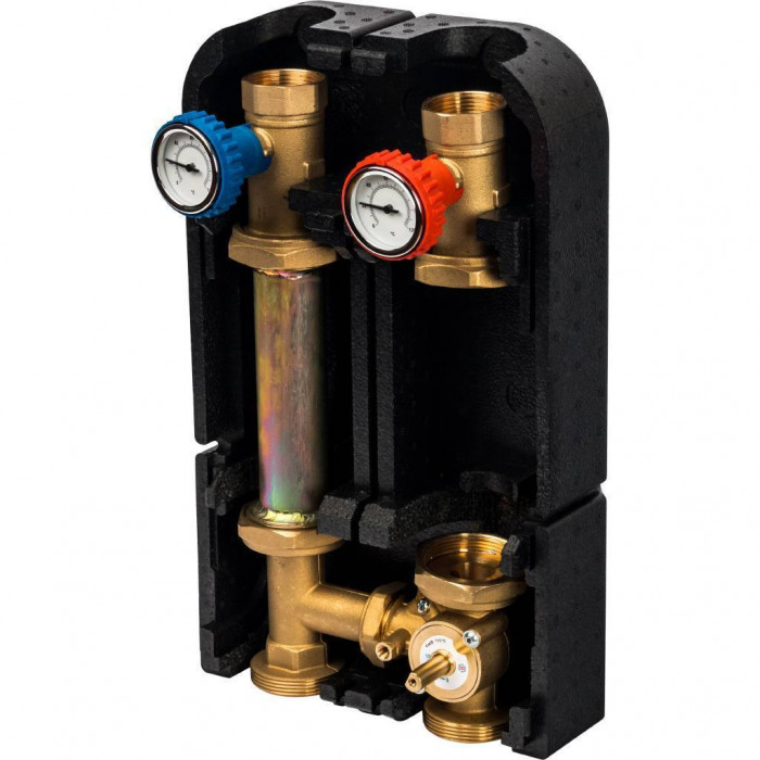 STOUT Насосная группа с 3-ходовым приводным смесителем 1 1/4" без насоса DN 32, 39 kW[DT10°C]