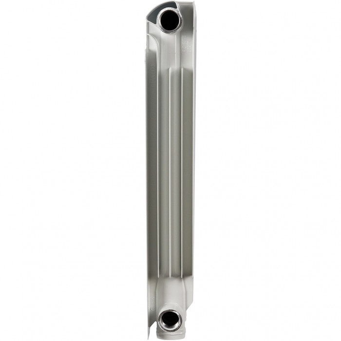 Алюминиевый радиатор STOUT ALPHA 500, 10 секций, боковое подключение, белый