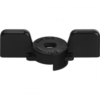 STOUT Ручка-бабочка для шарового крана STOUT 1&quot;- 1 1/4&quot; (Чёрная)