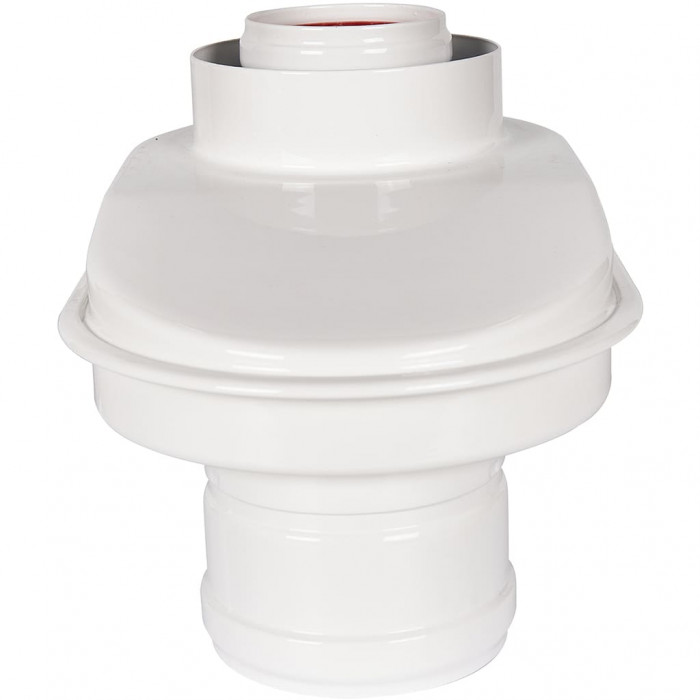 ROMMER RCA-8080-210002 Адаптер моноблочный для перехода на двухтрубную систему 80/80 (Baxi (кроме ECO Nova/Classic), Viessmann, Kiturami, Mizudo, Beretta, Oasis, Wolf, Haier, DeDietrich) в комплекте хомут