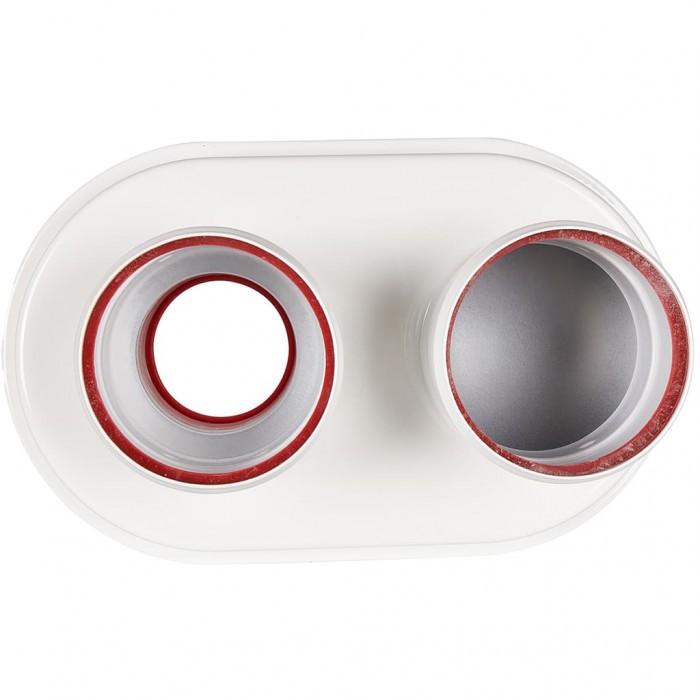 ROMMER RCA-8080-210002 Адаптер моноблочный для перехода на двухтрубную систему 80/80 (Baxi (кроме ECO Nova/Classic), Viessmann, Kiturami, Mizudo, Beretta, Oasis, Wolf, Haier, DeDietrich) в комплекте хомут