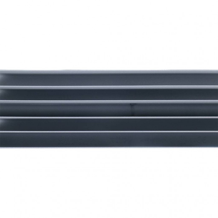 Биметаллический радиатор Global STYLE PLUS 500, 10 секций, боковое подключение, серый