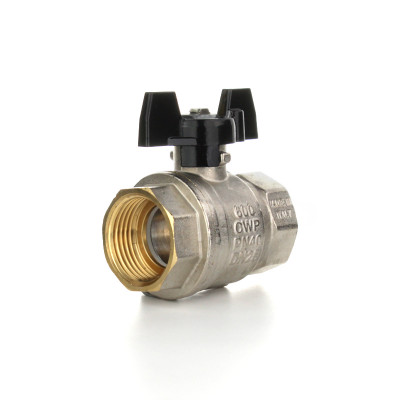 Полнопроходной шаровой кран STRONG, 3/4&quot; ВВ, ручка бабочка