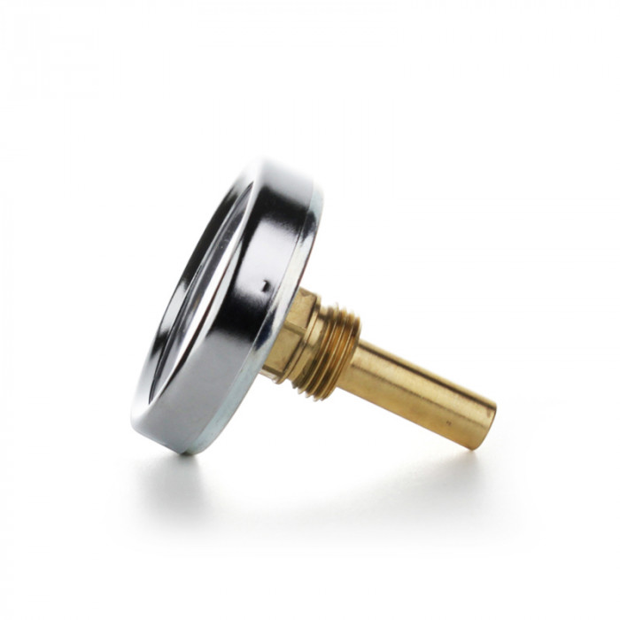 Термометр биметаллический осевой, диаметр корпуса 63 мм, присоединение резьбовое В 1/2"