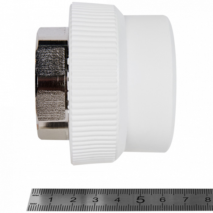 Pro Aqua PA22522P Pro Aqua d= 50-1.1/2 PP-R Муфта комбинированная под ключ ВР Белая