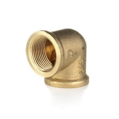 Угольник 90° равнопроходной, ВВ 1&quot;, латунь