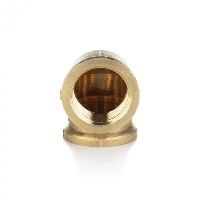 Угольник 90° равнопроходной, ВВ 1", латунь