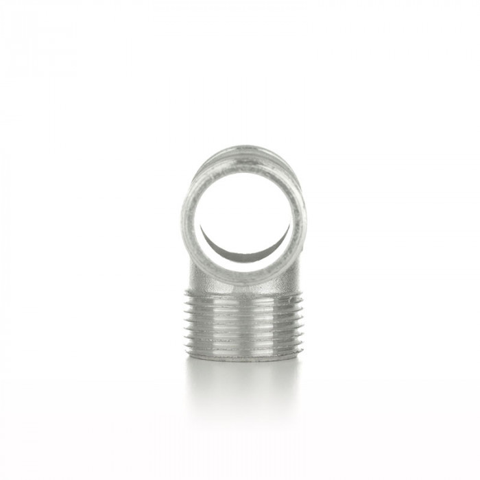 Тройник равнопроходной, ННН 1/2", TIN латунь