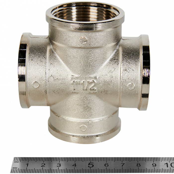 STOUT Крестовина ВВ никелированная 1 1/2