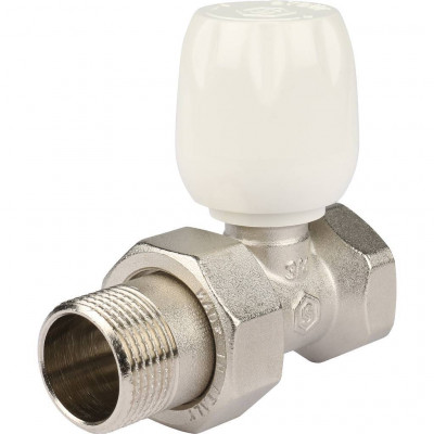 STOUT SVRs Клапан ручной терморегулирующий с неподъемным шпинделем, прямой 3/4&quot;