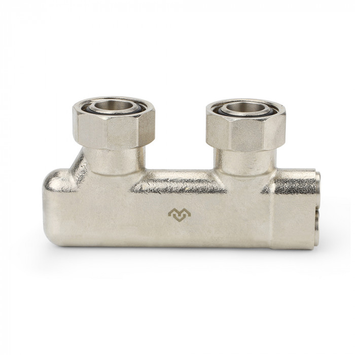 Узел нижнего подключения Varmega VM13901, 3/4"EKх3/4"EK НР-ВР, угловой, перекрестный