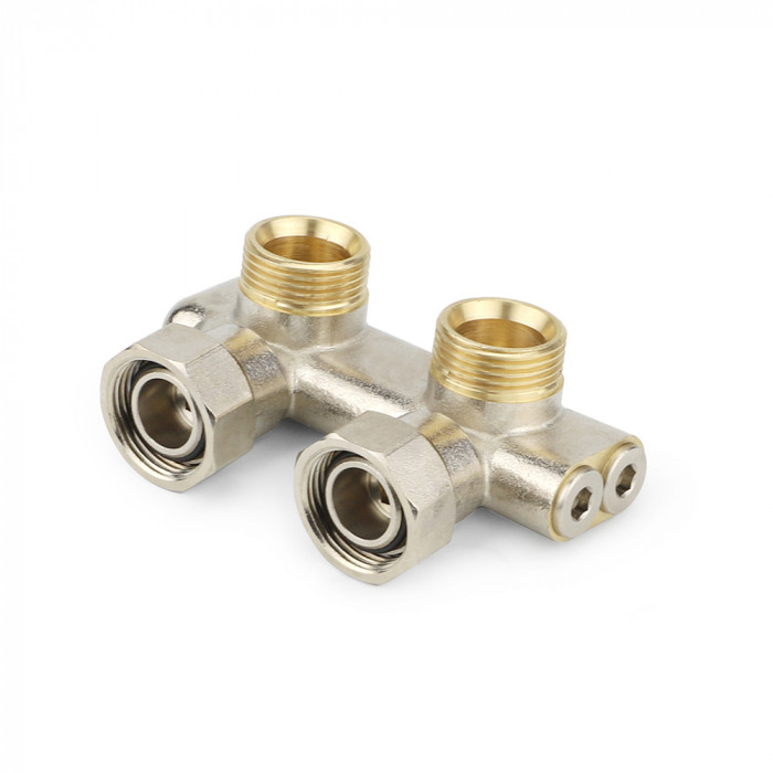 Узел нижнего подключения Varmega VM13901, 3/4"EKх3/4"EK НР-ВР, угловой, перекрестный