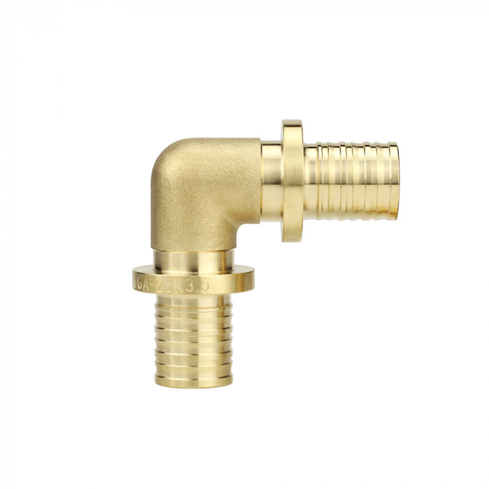 Угольник (угол) 90° равносторонний Varmega Slide-fit VM50813, 25 мм, аксиальный, латунь