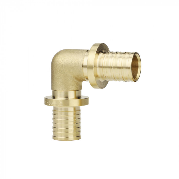 Угольник (угол) 90° равносторонний Varmega Slide-fit VM50813, 25 мм, аксиальный, латунь