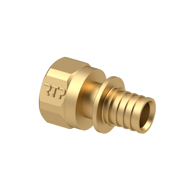 Муфта RTP аксиальная, латунь, внутренняя резьба,25х3/4&quot;, желтый