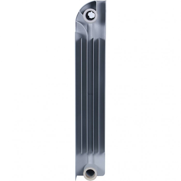 Биметаллический радиатор Global STYLE PLUS 500, 12 секций, боковое подключение, серый
